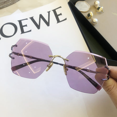New Rimless Cut Edge Sunglasses For Women - ROUTINE FASHION
